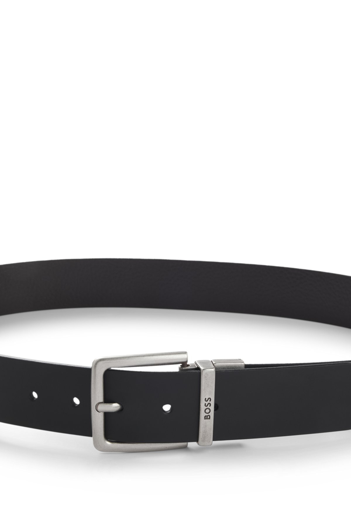 REVERSIBLE BELT IN PLAIN AND GRAINED LEATHER - 3