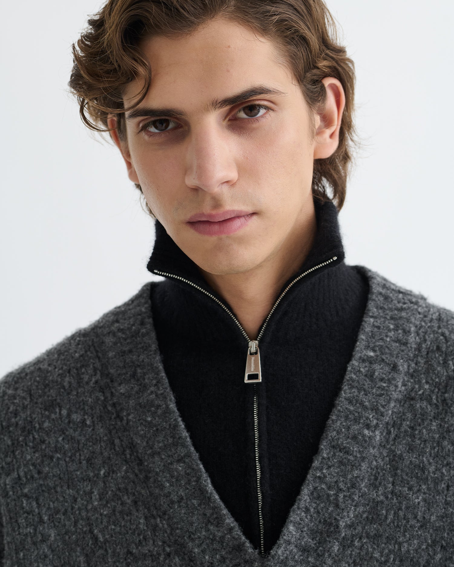 Contrast Brushed Merino Sweater - 4