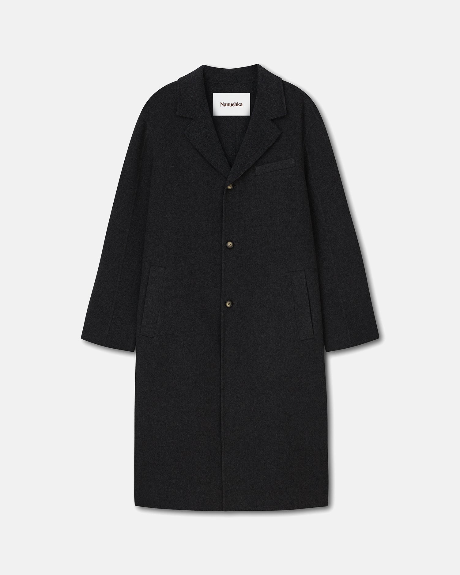 Double Wool And Silk Car Coat - 1