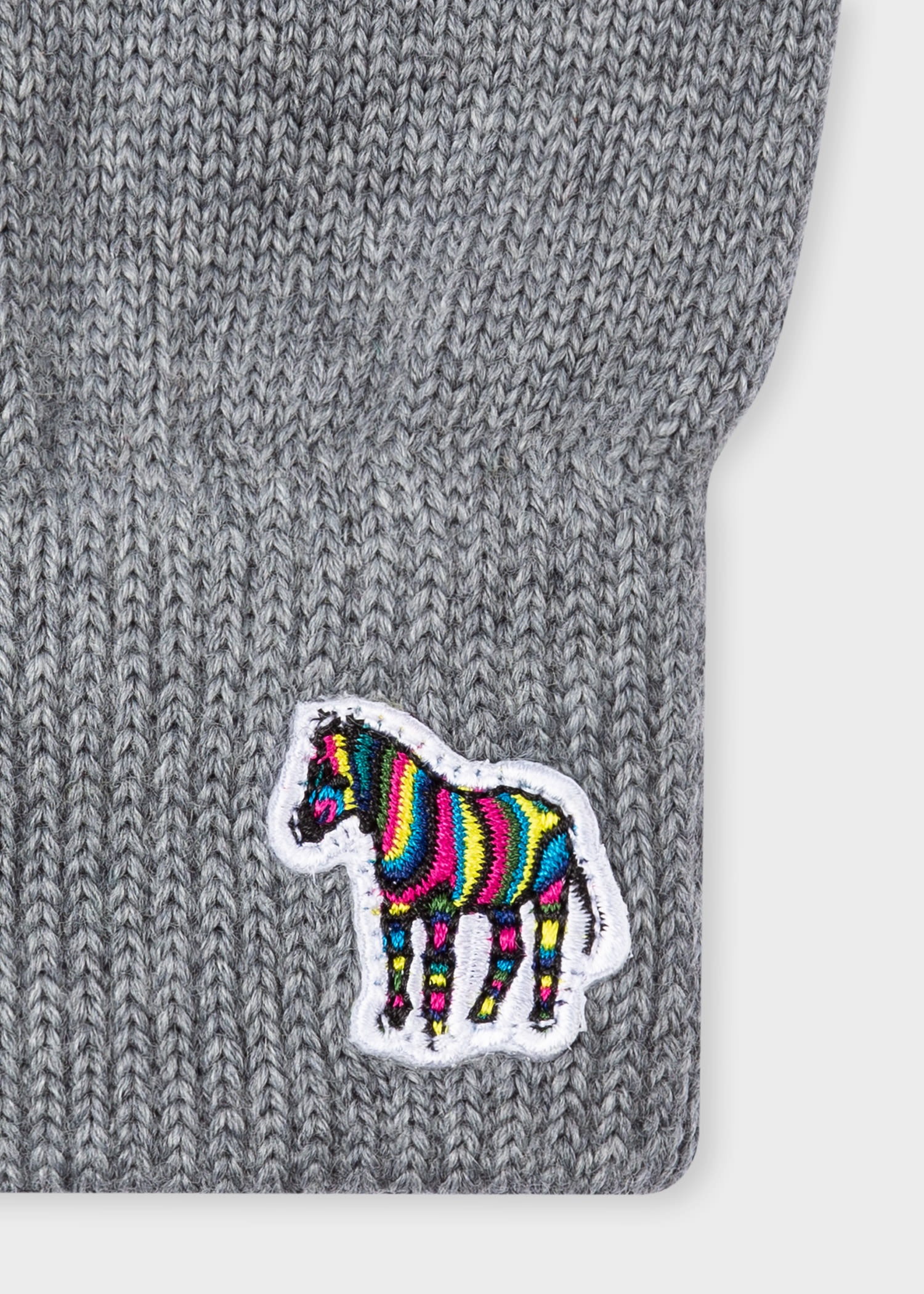 Zebra Logo Wool Gloves - 3