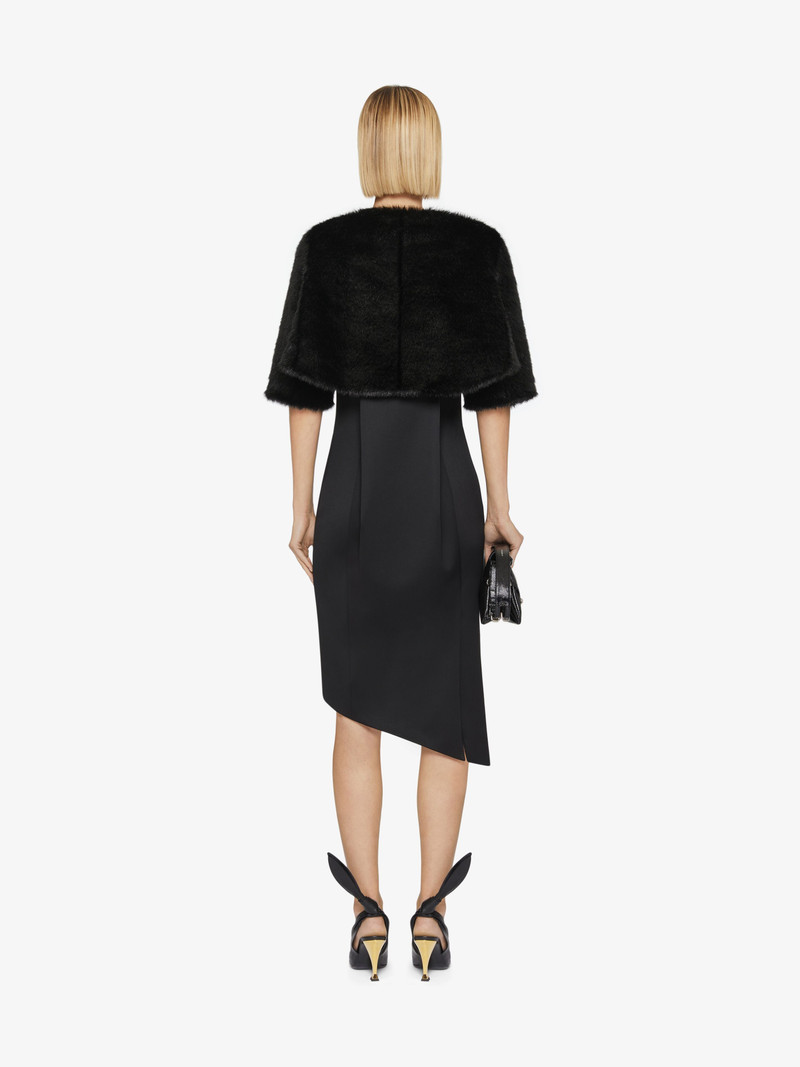 BOLERO IN FAUX FUR WITH CRYSTAL DETAIL 4