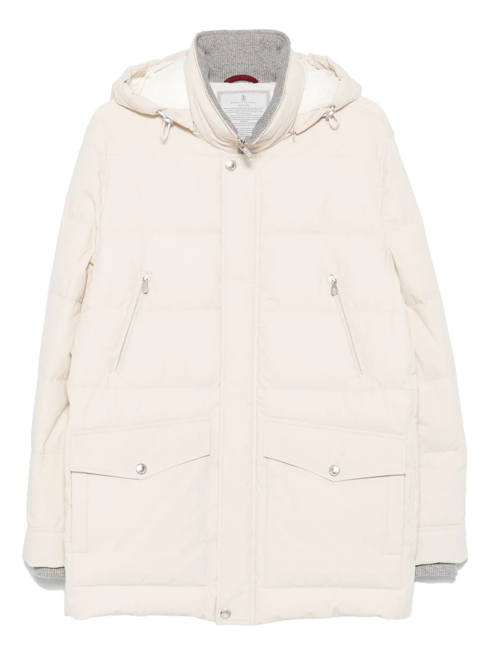 hooded puffer jacket - 1