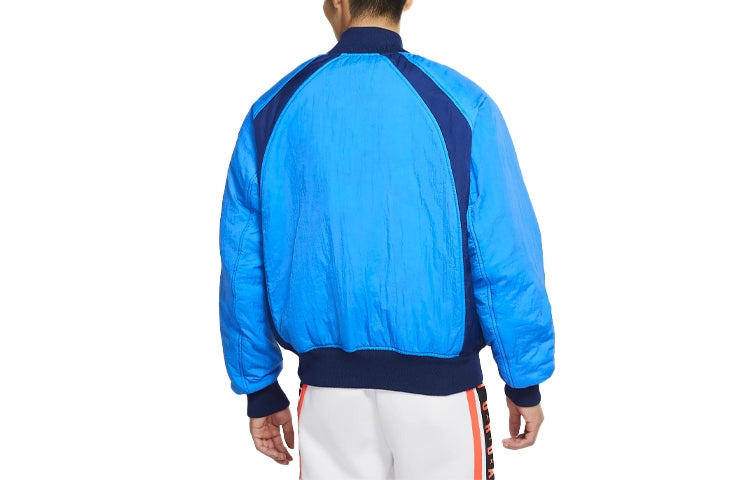 Air Jordan Flight Printing Logo Reversible baseball uniform Blue CV2243-492 - 4