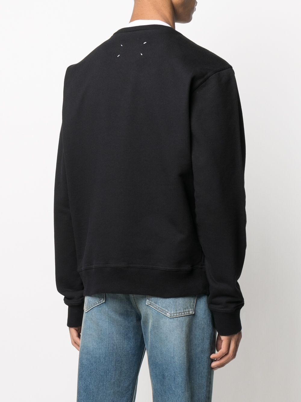 logo-embroidered cotton sweatshirt - 4