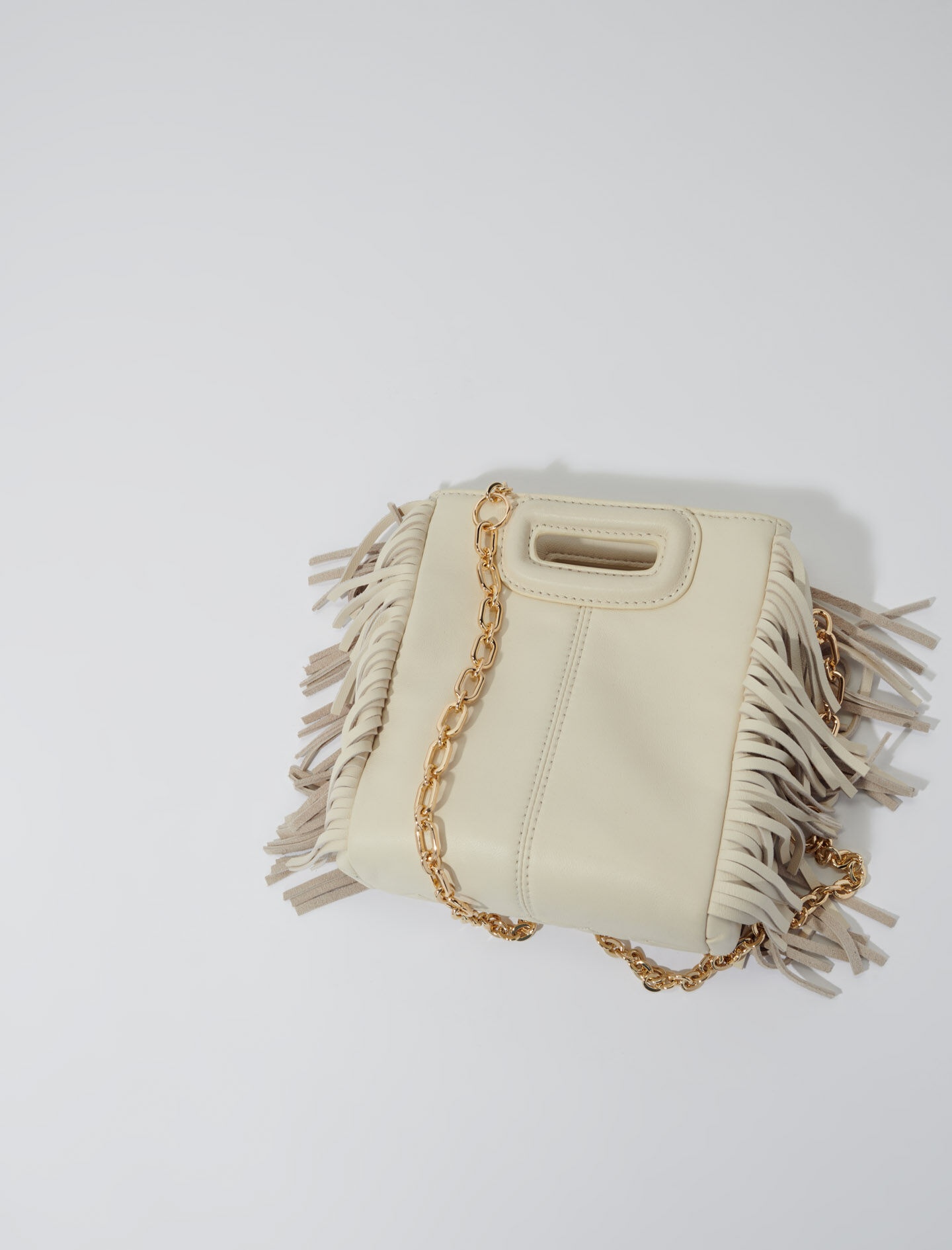 Studded M quilted leather mini bag - 5