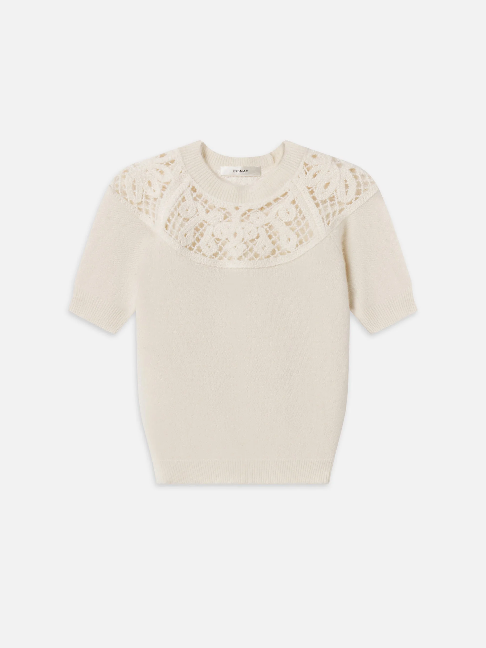 The Lace Gathered Sweater - 1