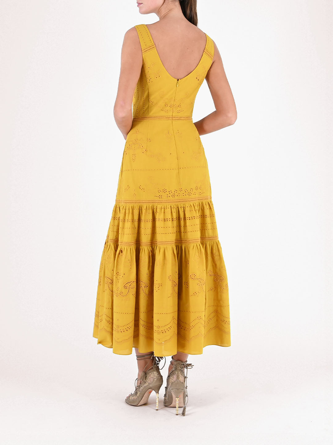 VOILE TIERED MAXI DRESS - 2