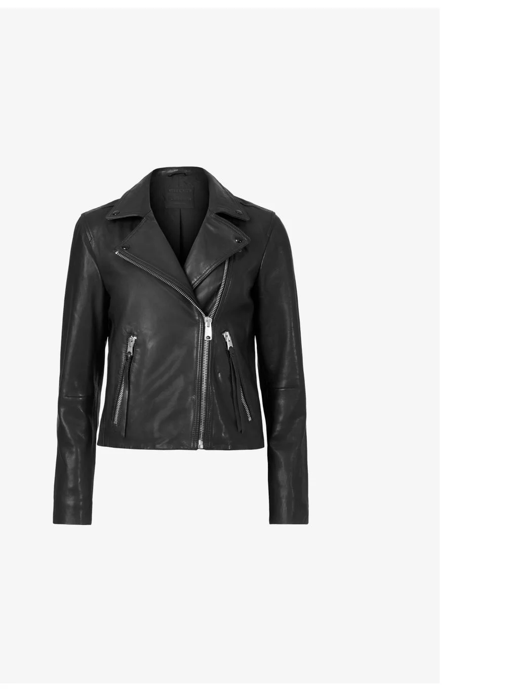 Dalby slim-fit metal-hardware leather jacket - 1