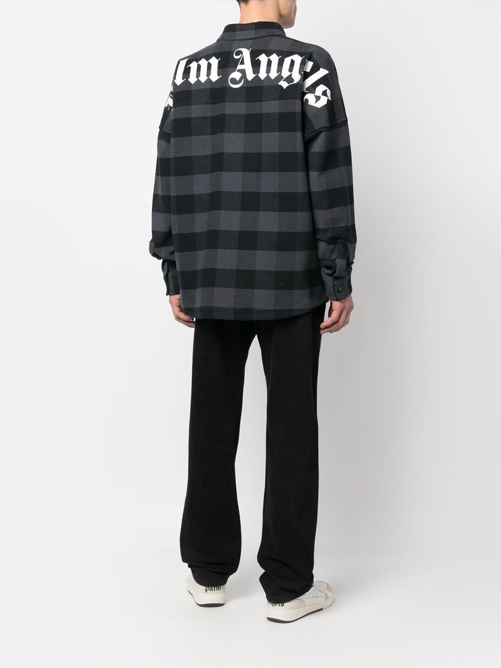 check-print cotton shirt - 2