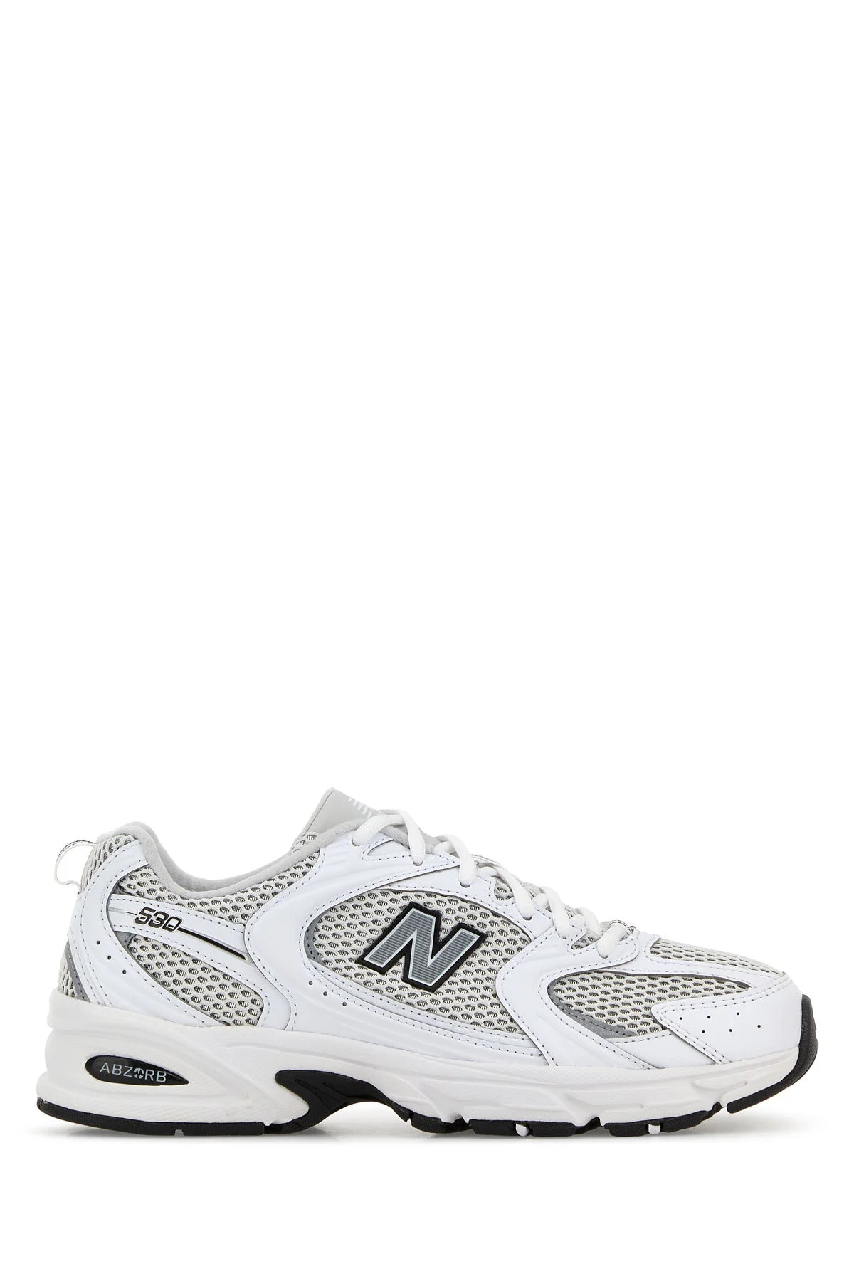 New Balance 530 White Silver Metallic Black Sole - 1