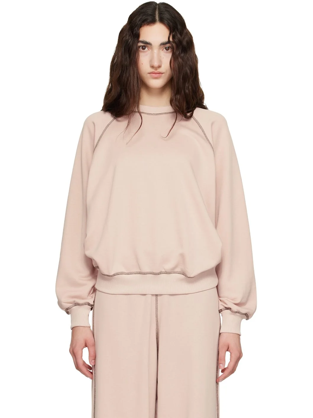 Pink Fold Sweatshirt - 1