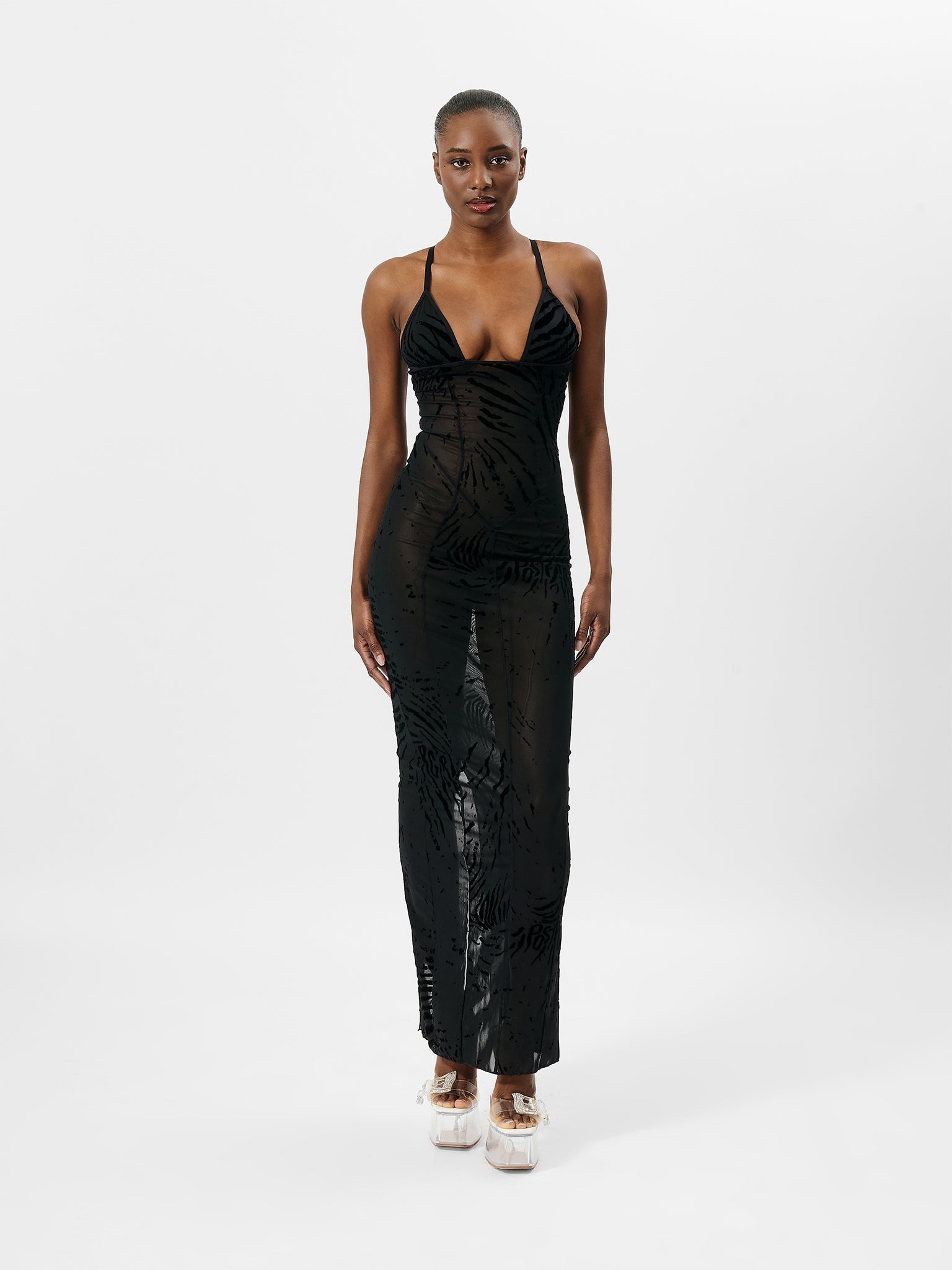 HUN DRESS BLACK ZEBRA PRINT - 7