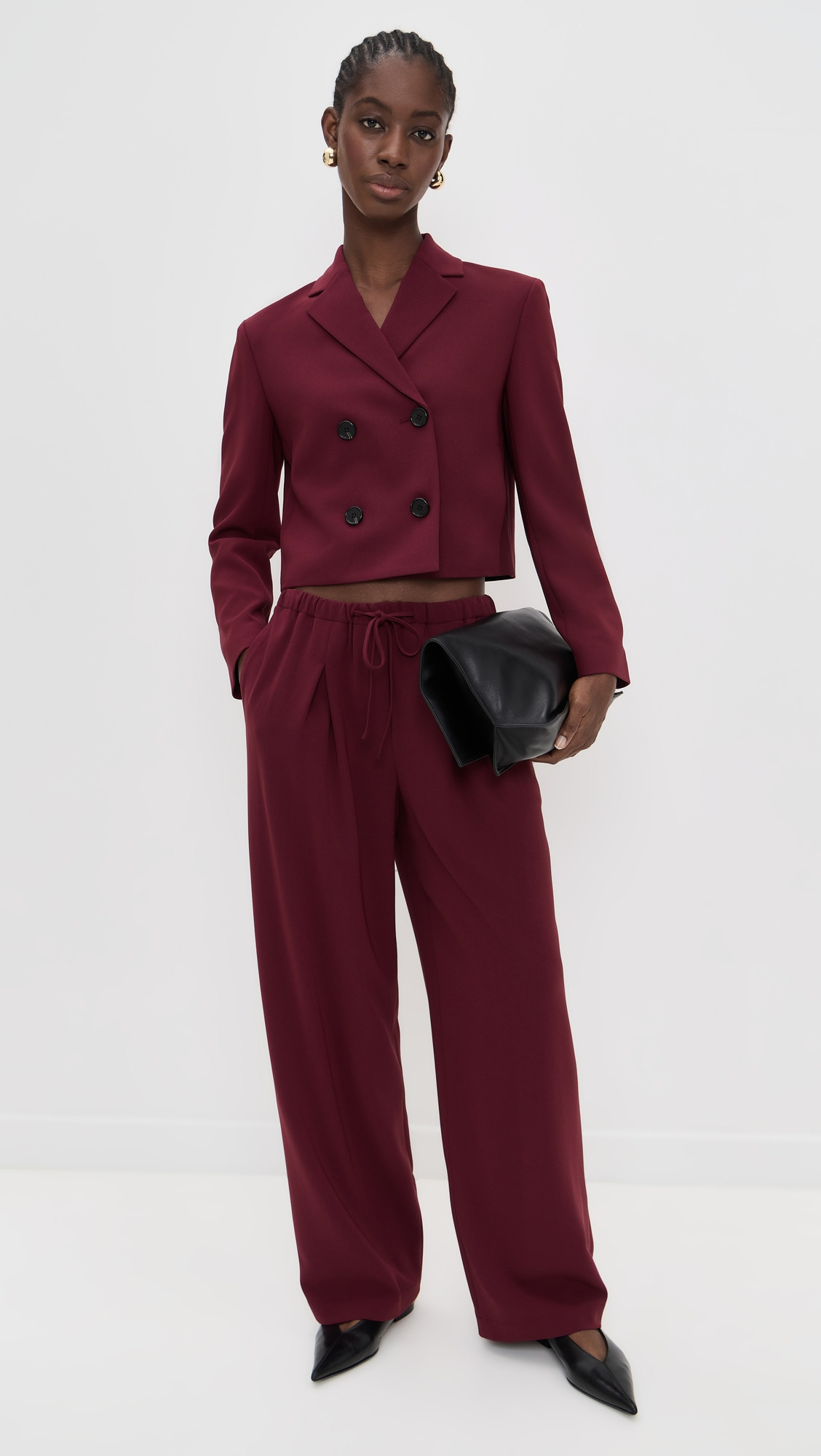 Crop Double-Breasted Jacket - 4