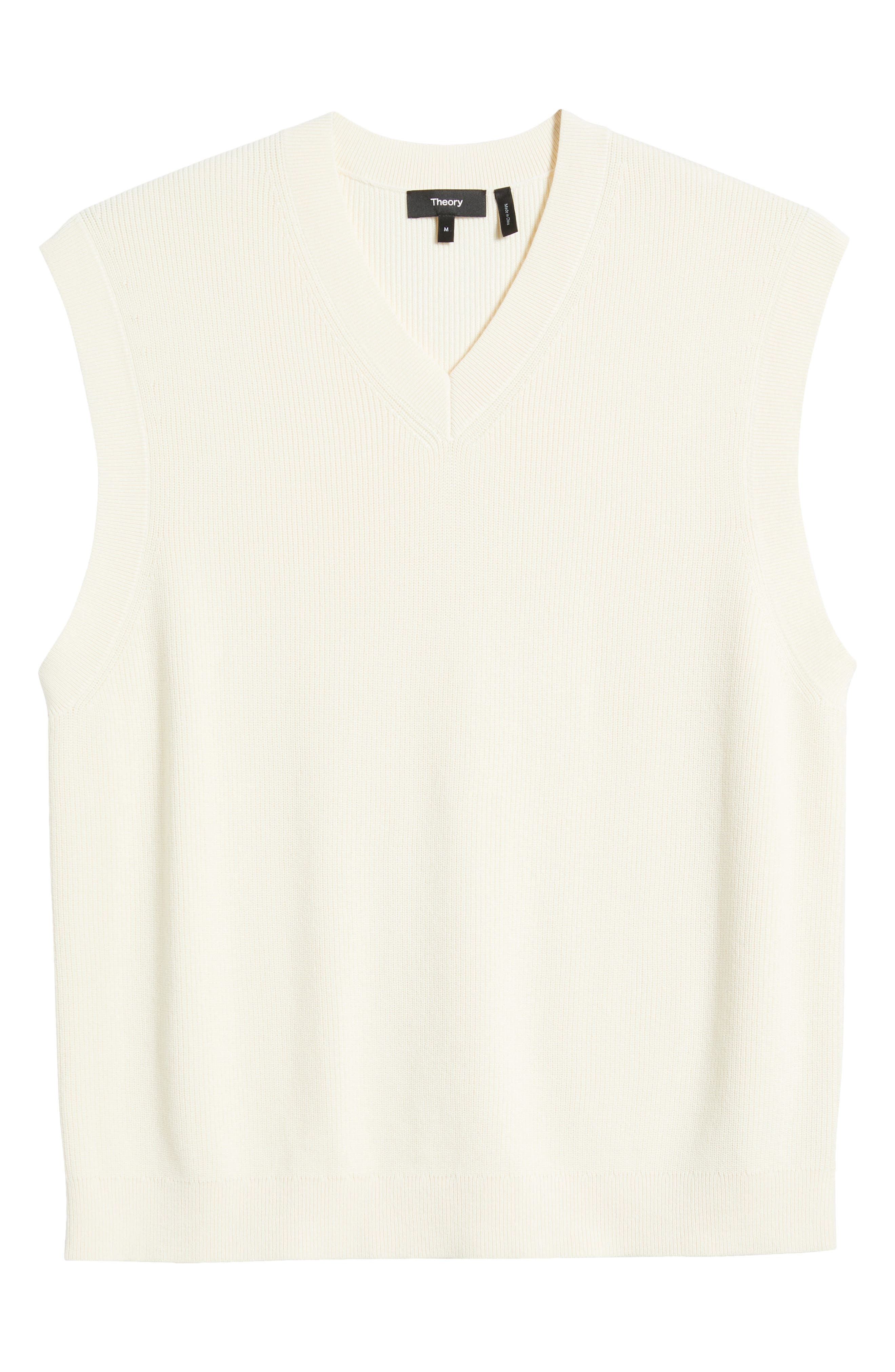 Theory Rib Sweater Tank in Eggshell at Nordstrom - 1