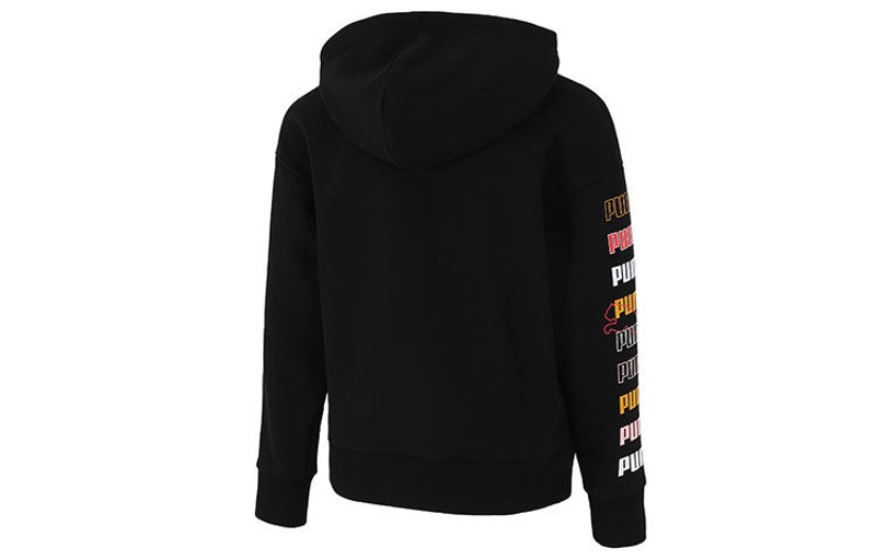 PUMA (WMNS) PUMA Classics Graphics Hoodie 'Black' 533155-01 outlook