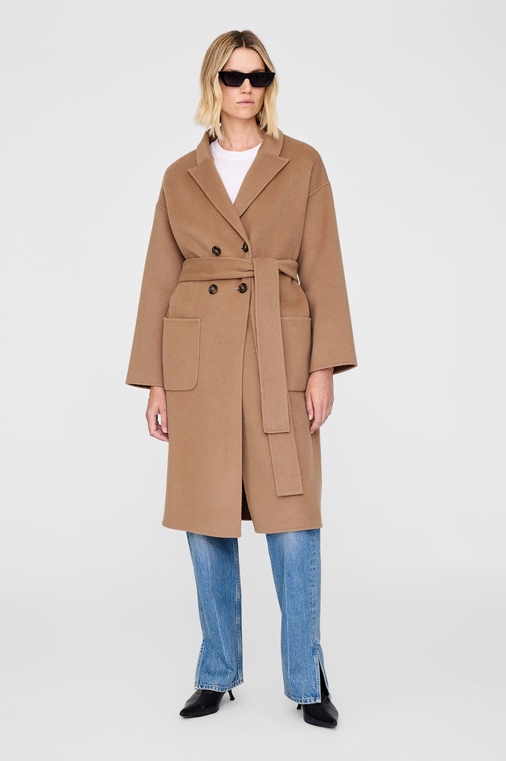 Dylan Coat - Camel Cashmere Blend - 5