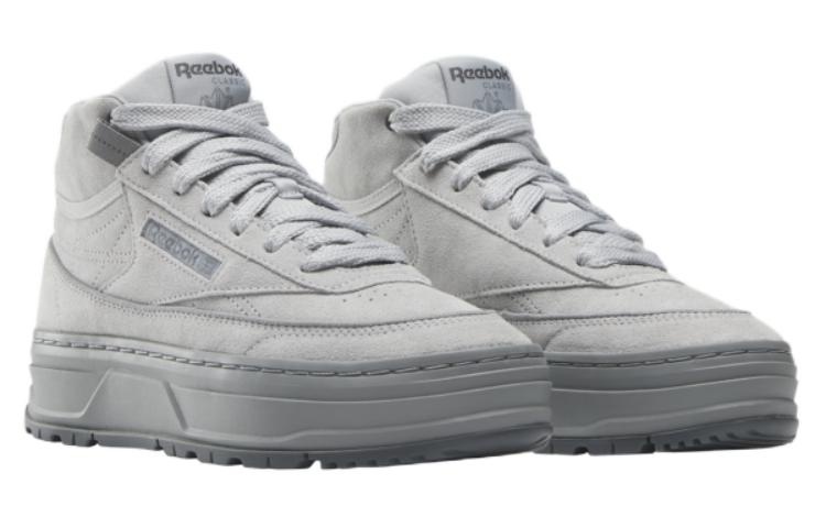 (WMNS) Reebok Club C Geo Mid 'Pure Grey' 100074482 - 3
