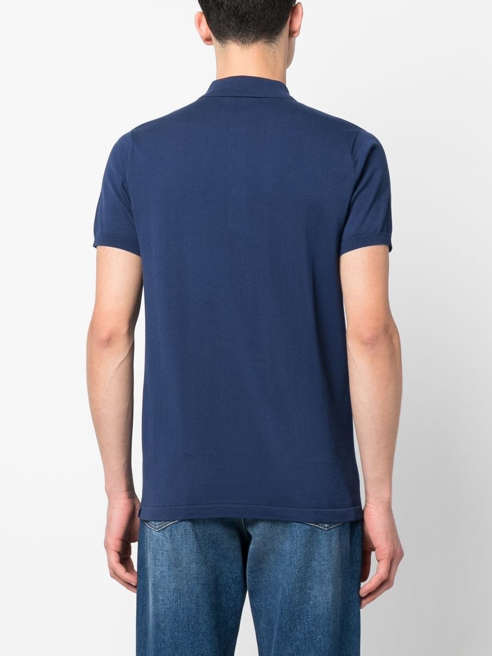 plain cotton polo shirt - 4