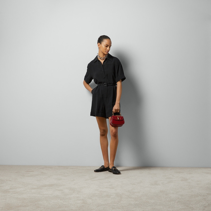 GUCCI Viscose crêpe cady short jumpsuit outlook