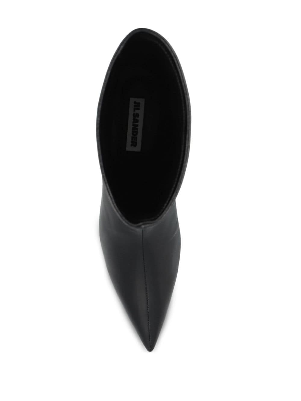 pointed-toe leather boots - 4