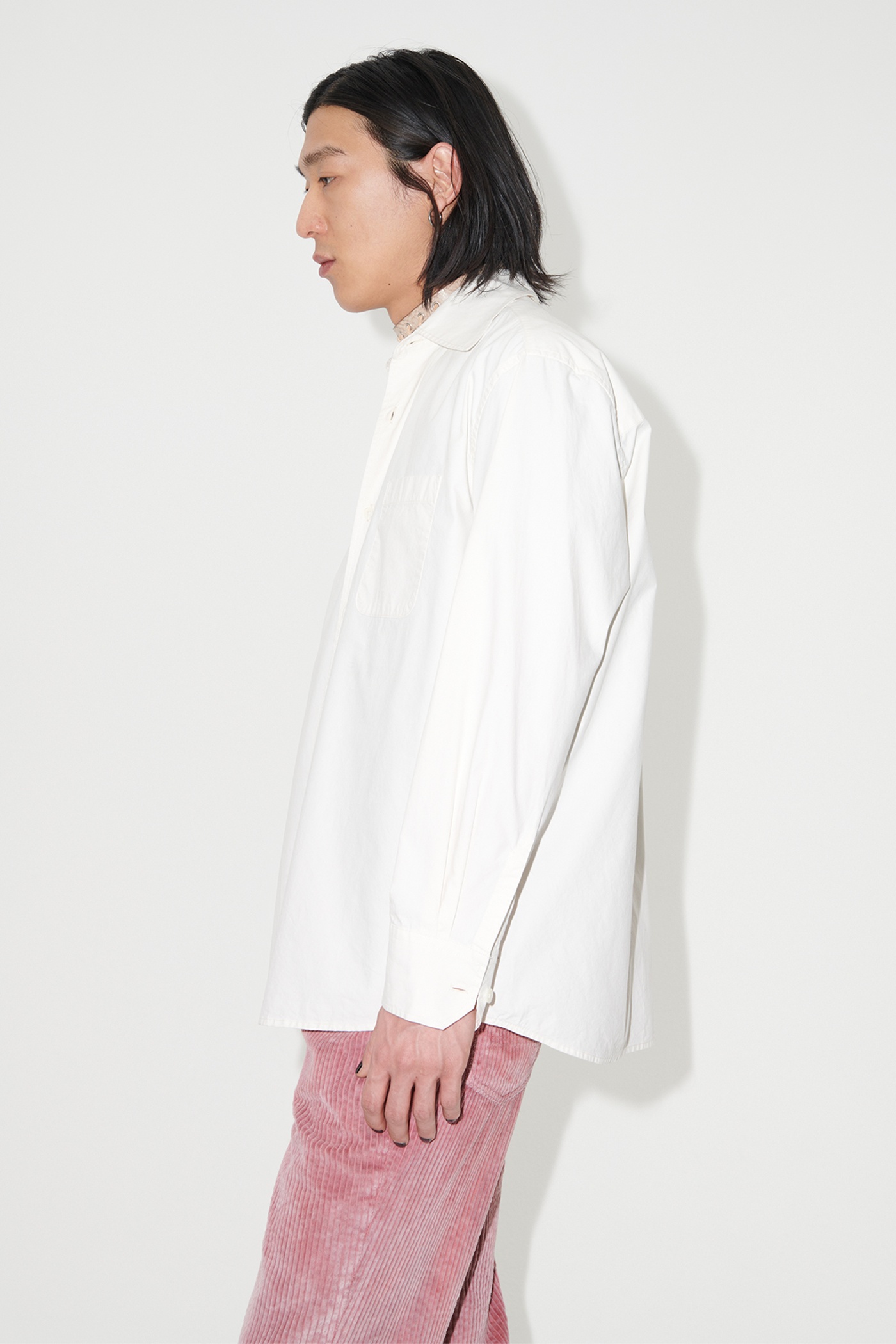 Above Shirt Jet Stream White Poplin - 5