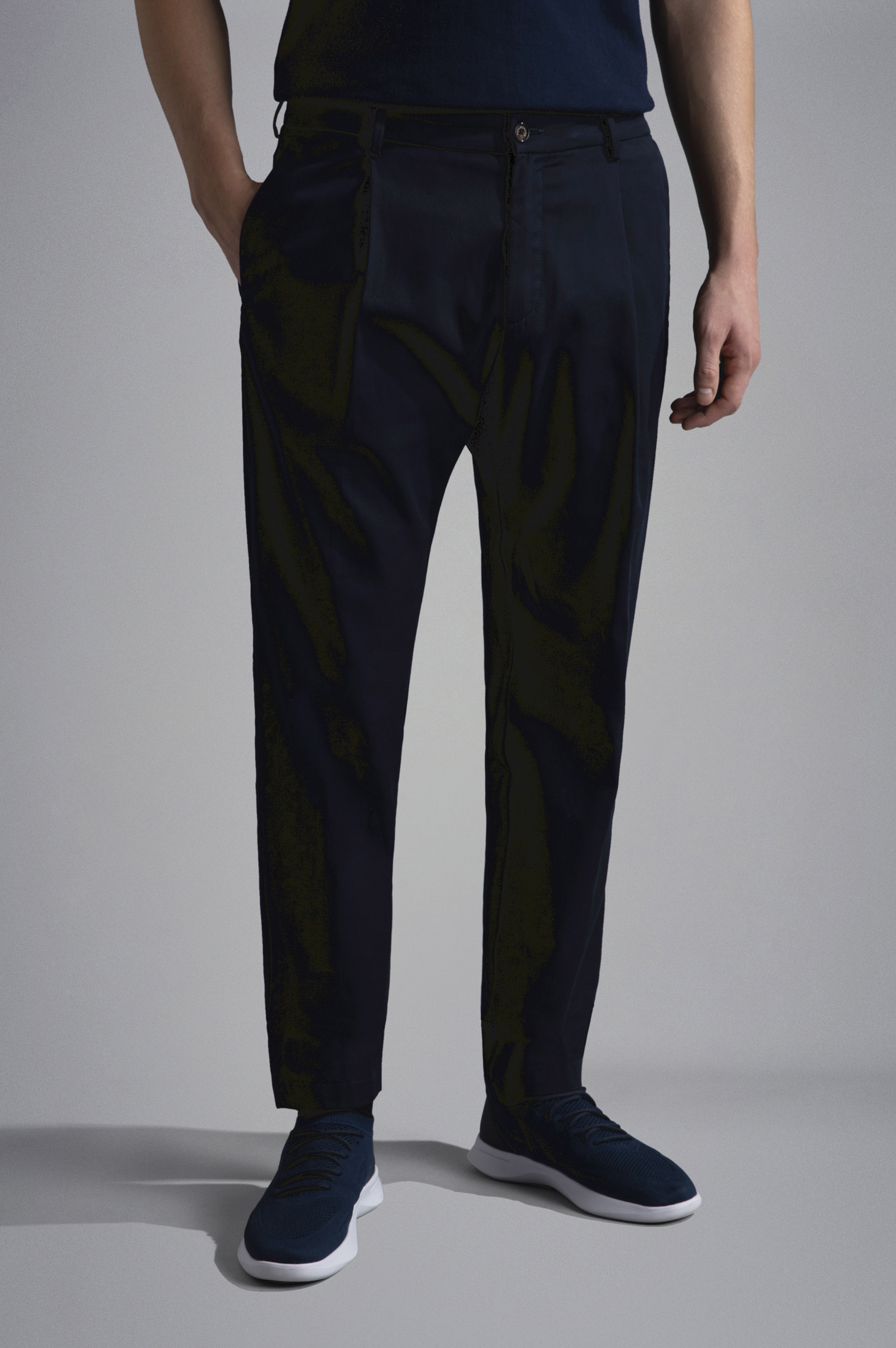 COTTON STRETCH CHINO TROUSERS - 6