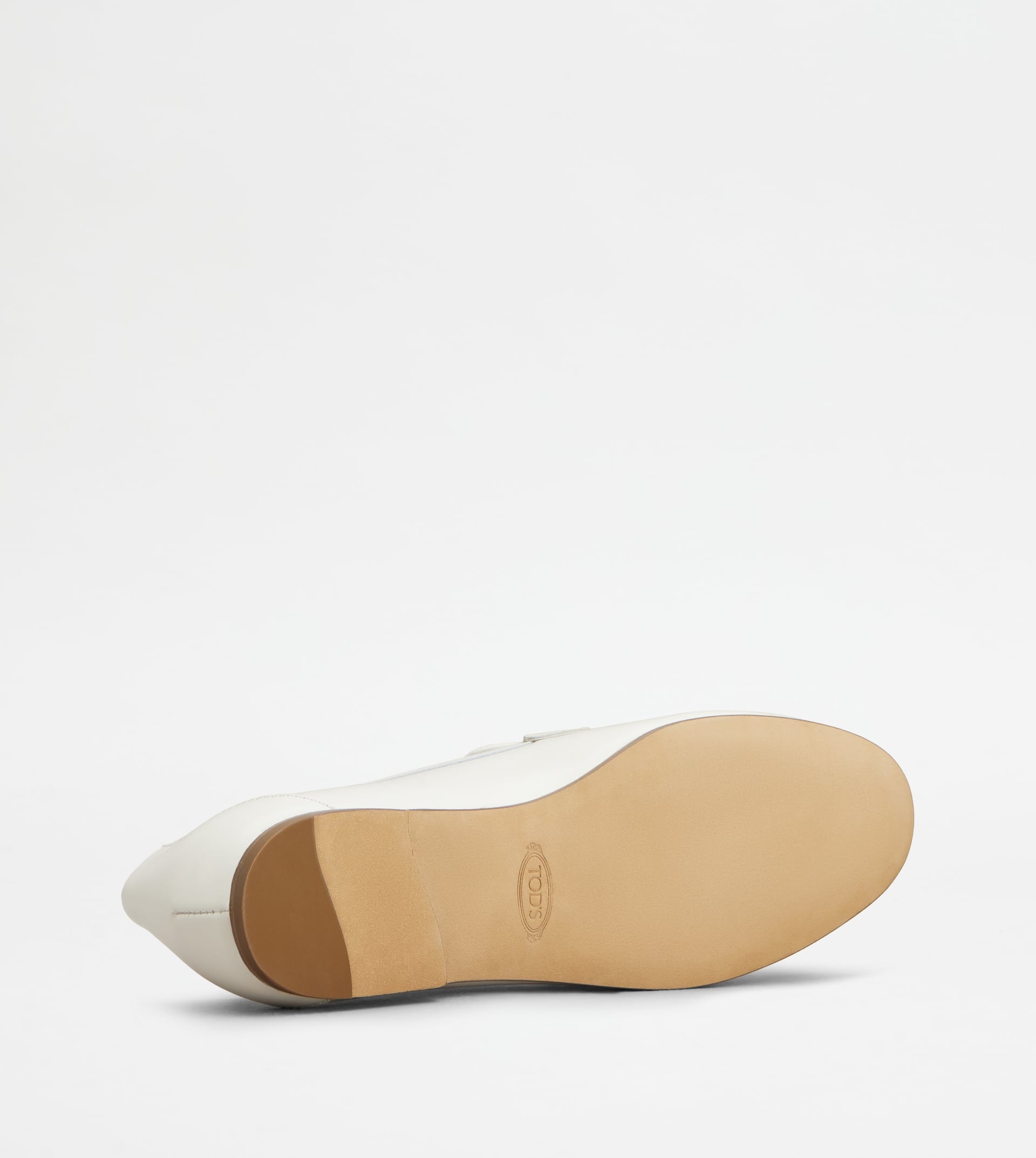 LOAFERS IN LEATHER - WHITE - 4
