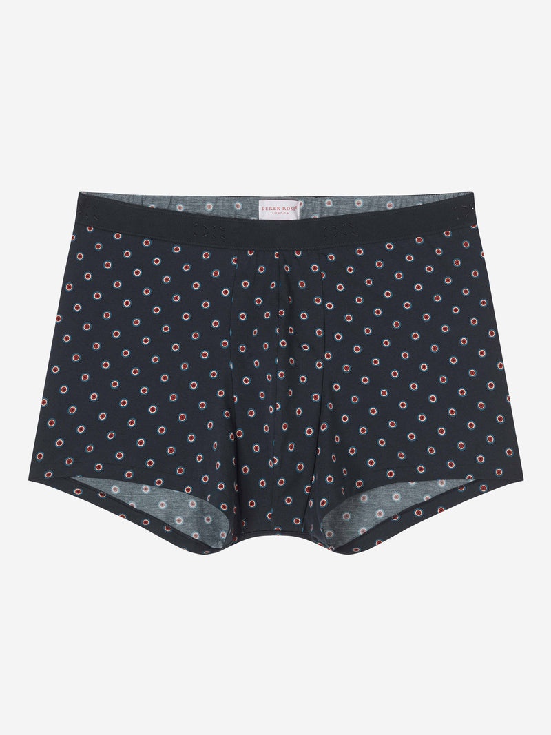 Men's Boxer Briefs Spot 5 Pima Cotton Stretch Navy - 1