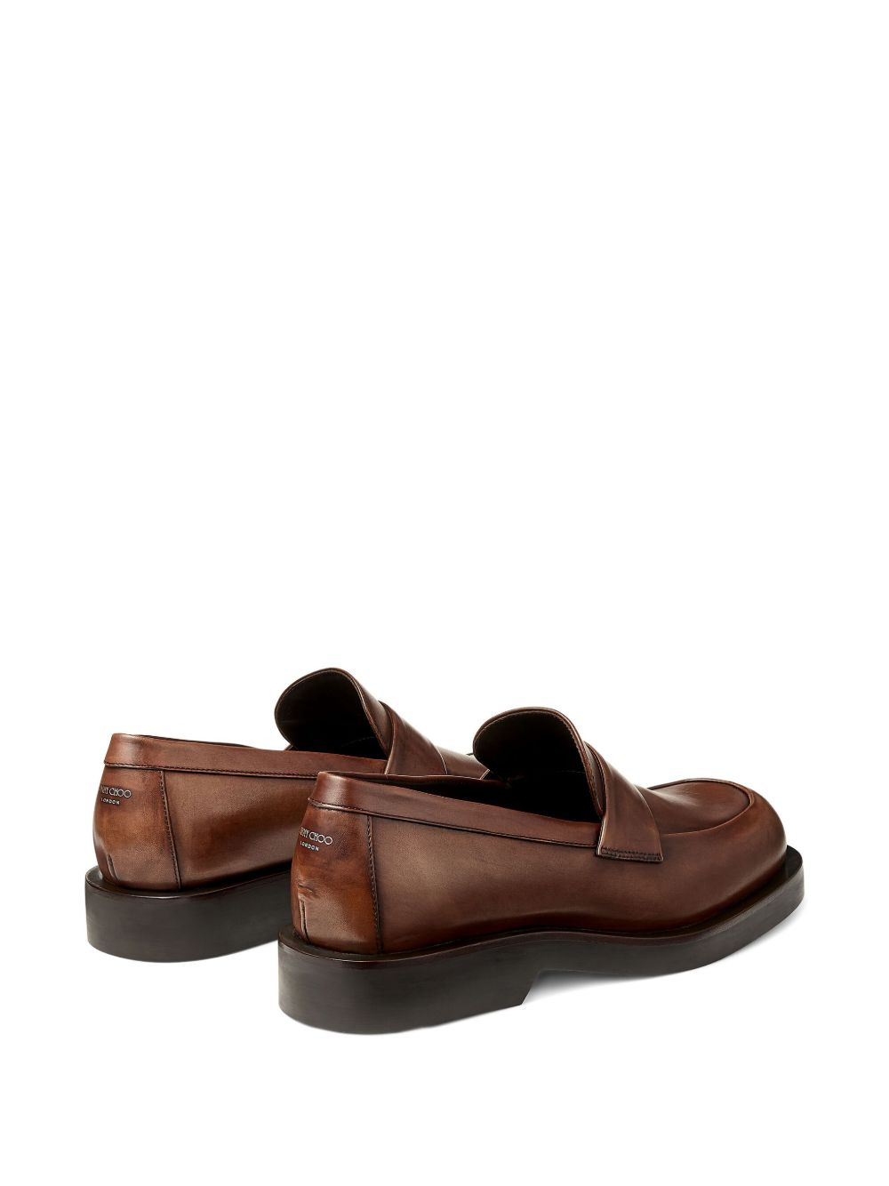 Buff leather loafers - 3