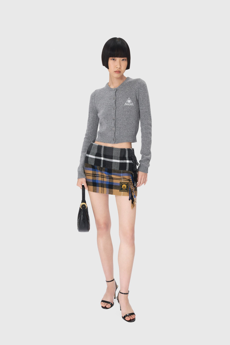 Marine Serre Clean Wool Knit Fitted Cardigan outlook