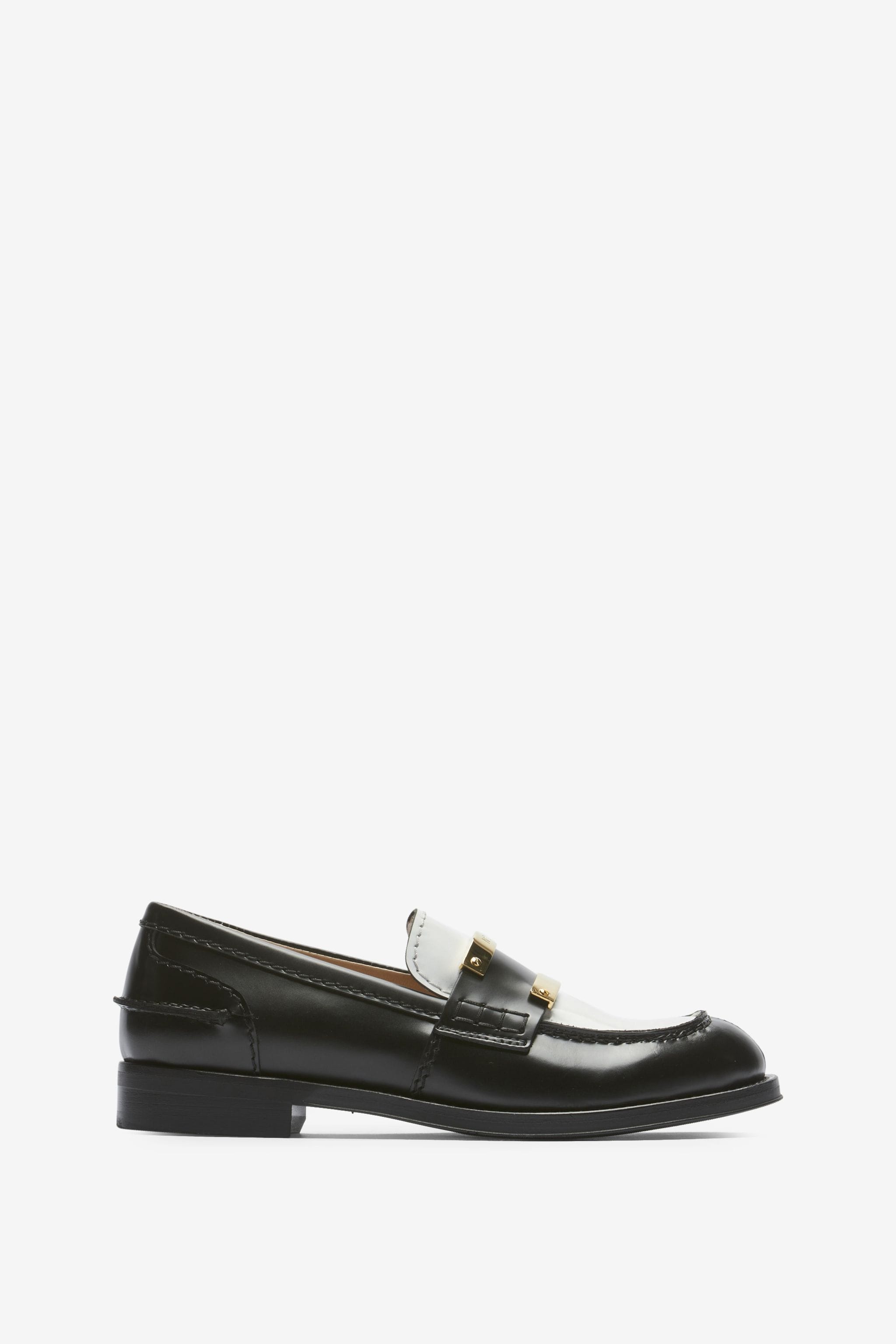 COLOURBLOCK LEATHER LOAFERS - 1