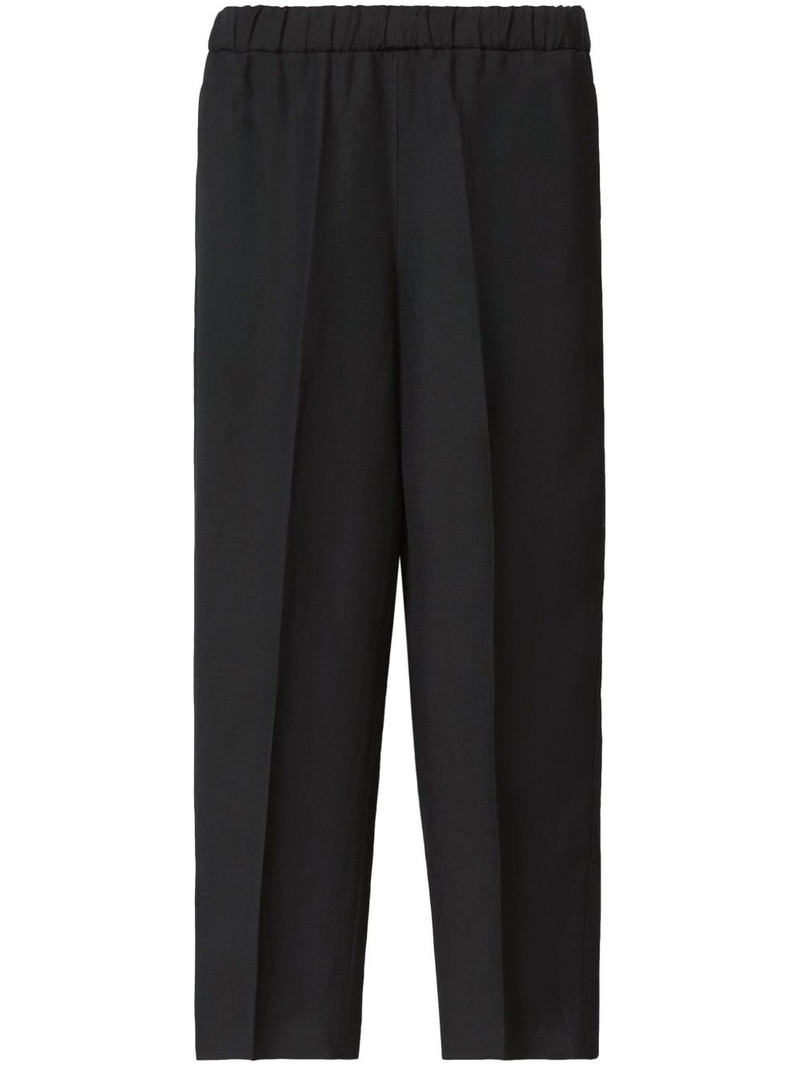 high-waisted straight trousers 1