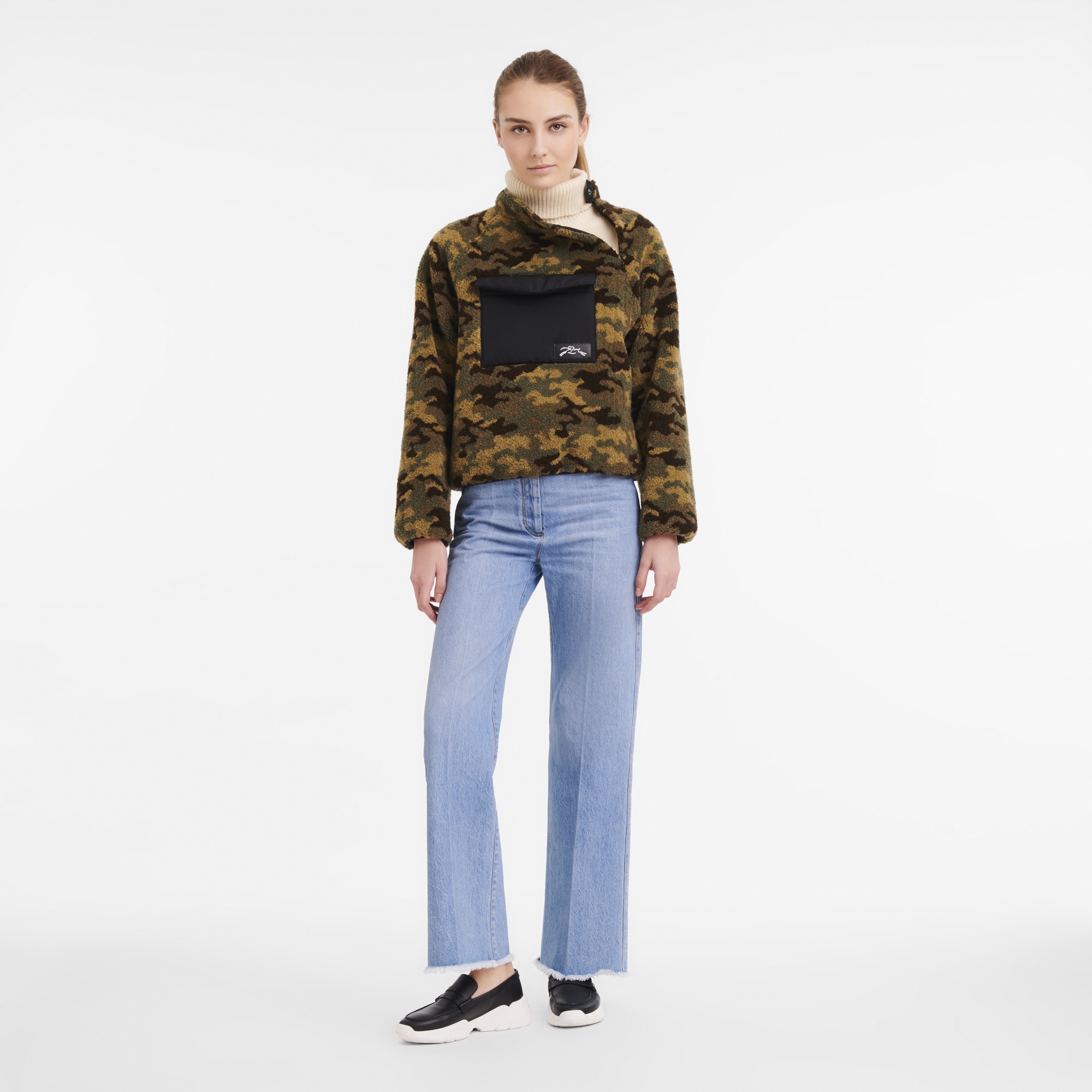 Fleece jacket Khaki - Fleece - 3
