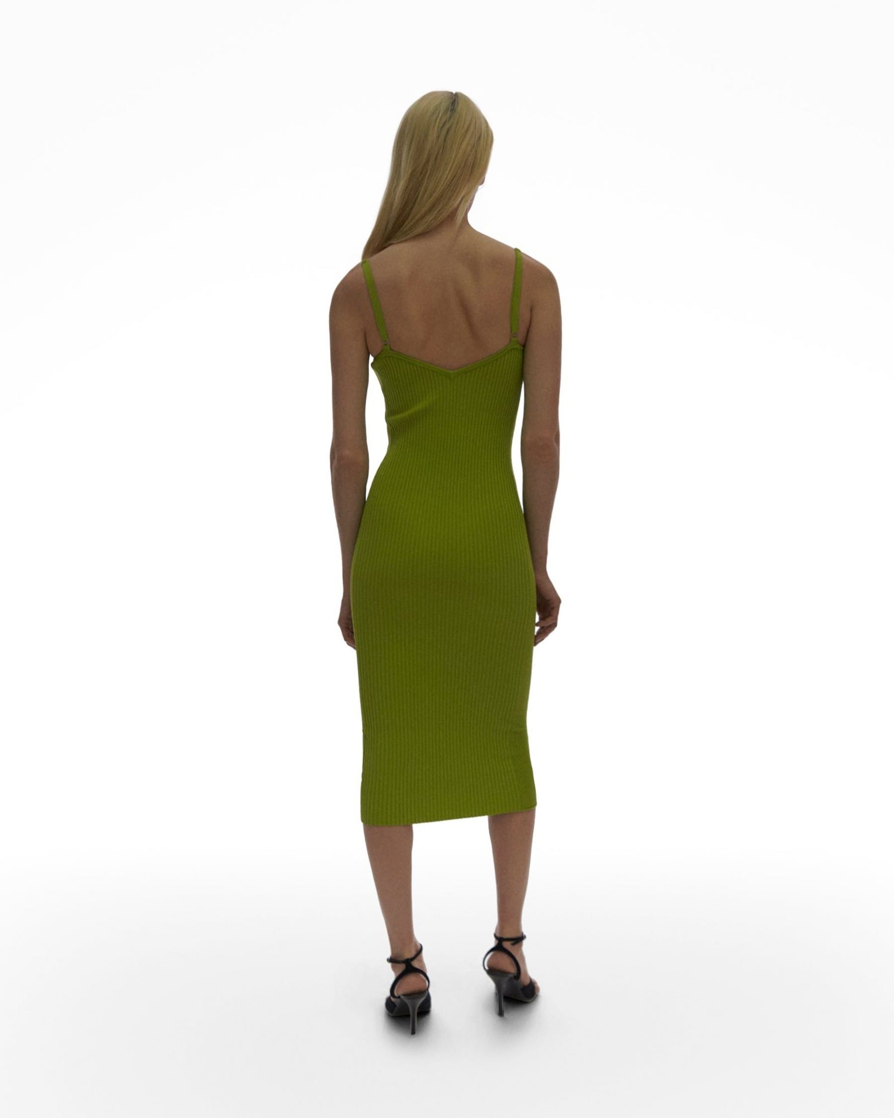 RIB EYELET BRA DRESS - 4