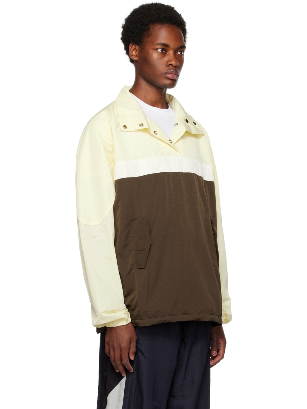 Beige & Brown Cinema Jacket - 2