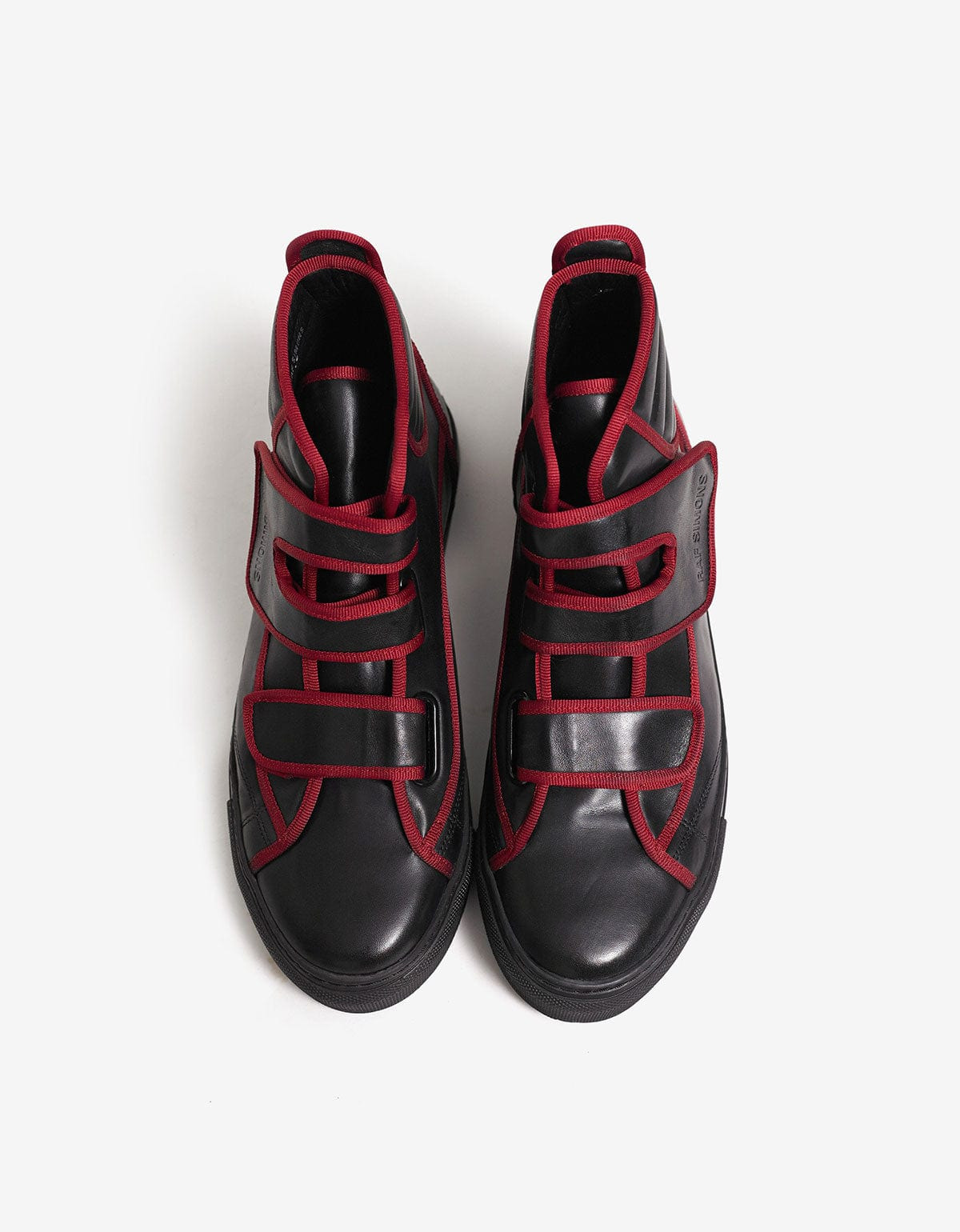 Raf Simons Black High Top Trainers with Highlights - AW16 - 5