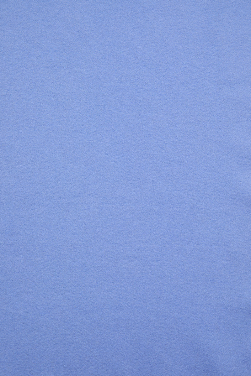 Fringe wool scarf - Narrow - Sweet blue 5