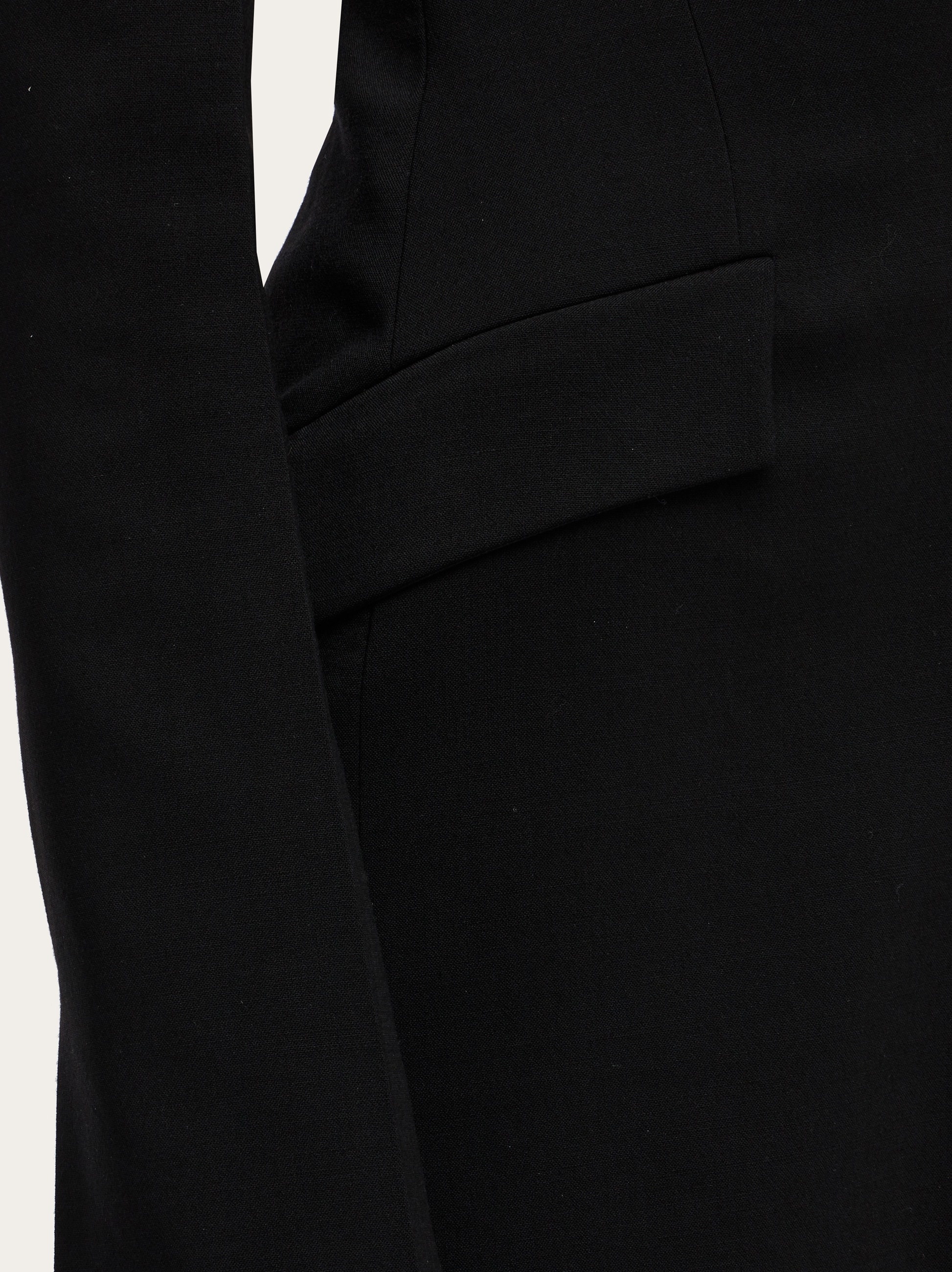 Deep V coat dress - 5