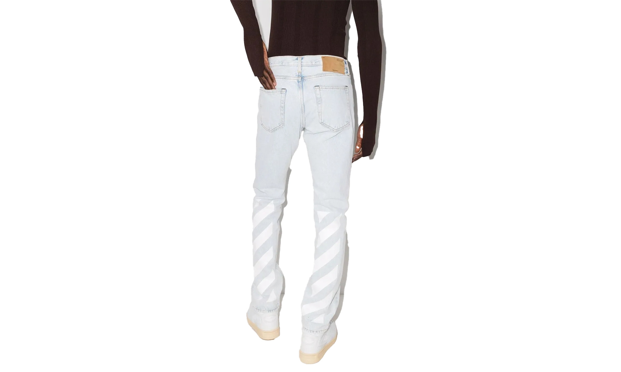 Diag Tab Slim Jeans "Bleach Blue/White" - 2