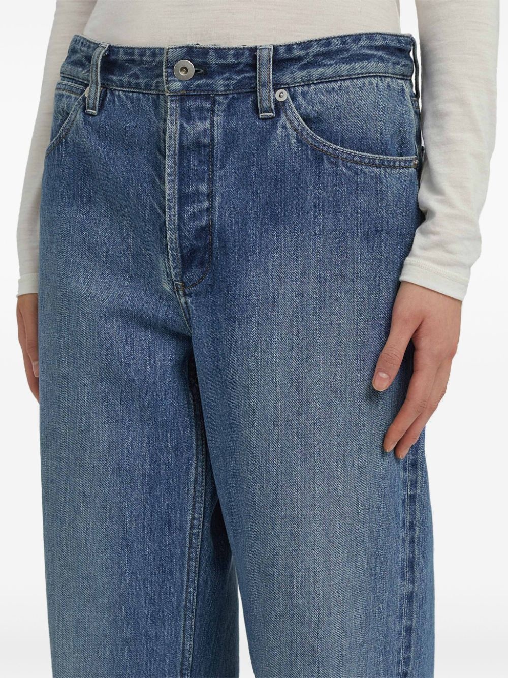 mid-rise straight-leg jeans - 5