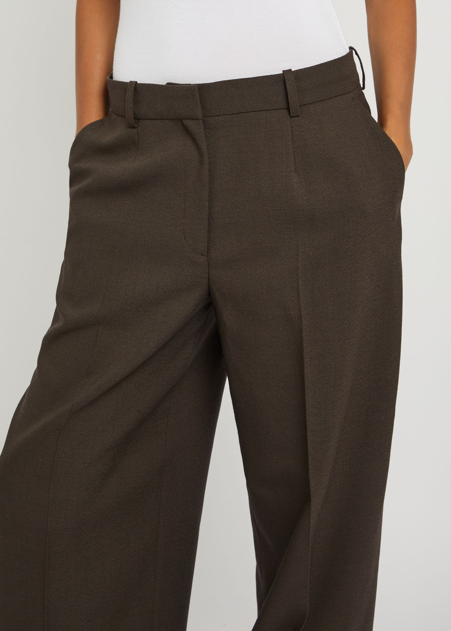 Toteme Wide-leg Wool-blend Trousers - 5