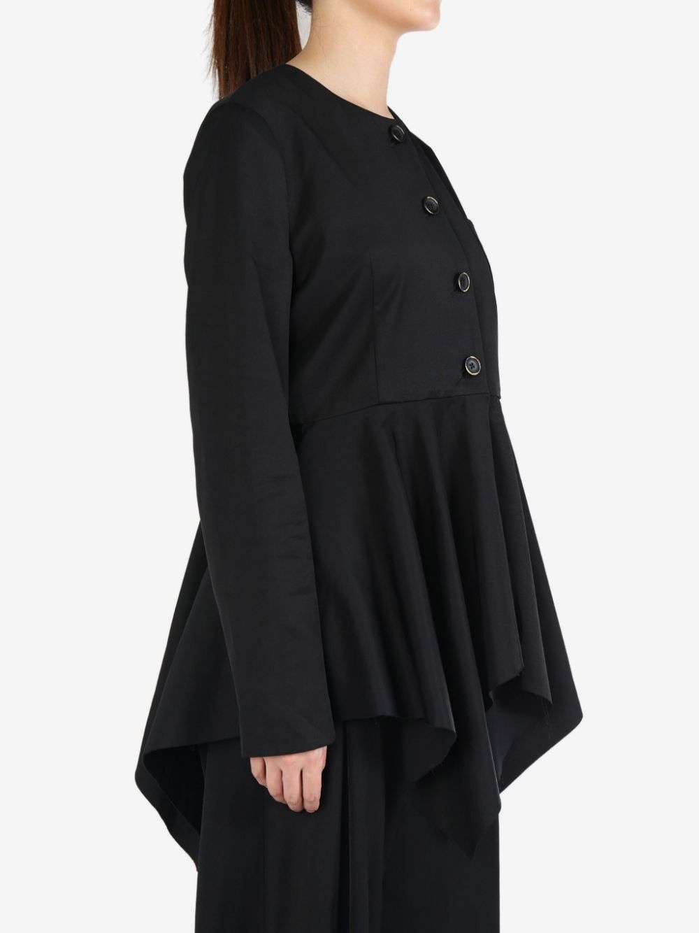 pleat-detailing jacket - 3