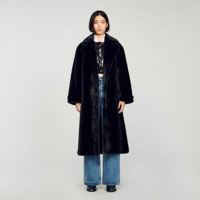 Sandro LONG FAUX FUR COAT outlook