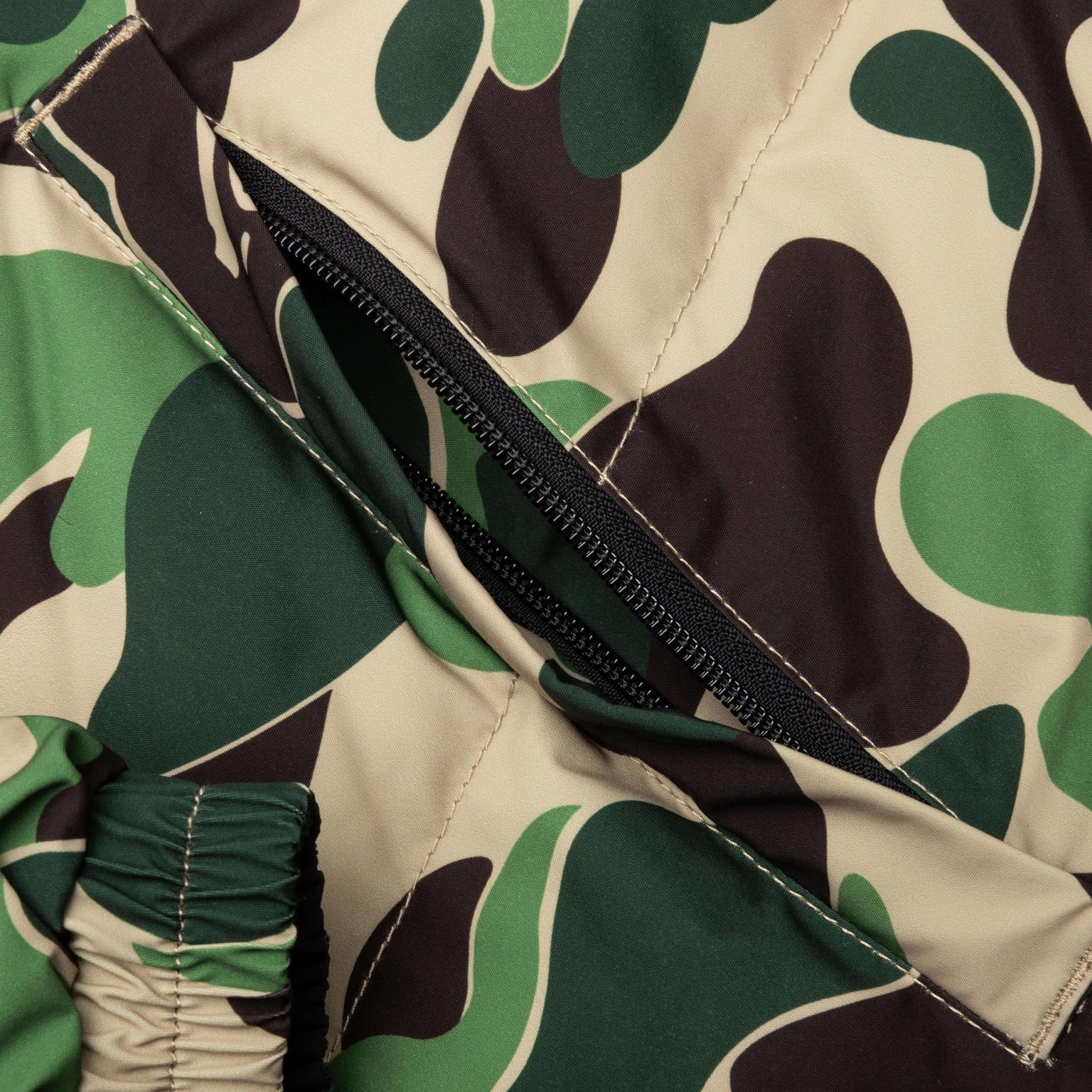 ABC CAMO REVERSIBLE DOWN JACKET - GREEN - 4
