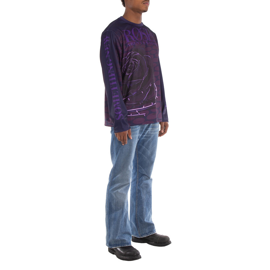 Burberry Rose-Print Long-Sleeve Jumper - 5