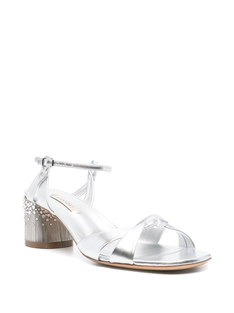 CASADEI 55mm crystal-embellished sandals outlook