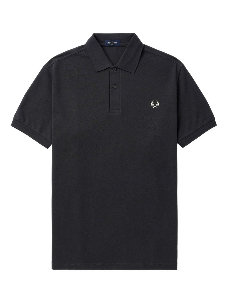 logo-embroidered polo shirt 1