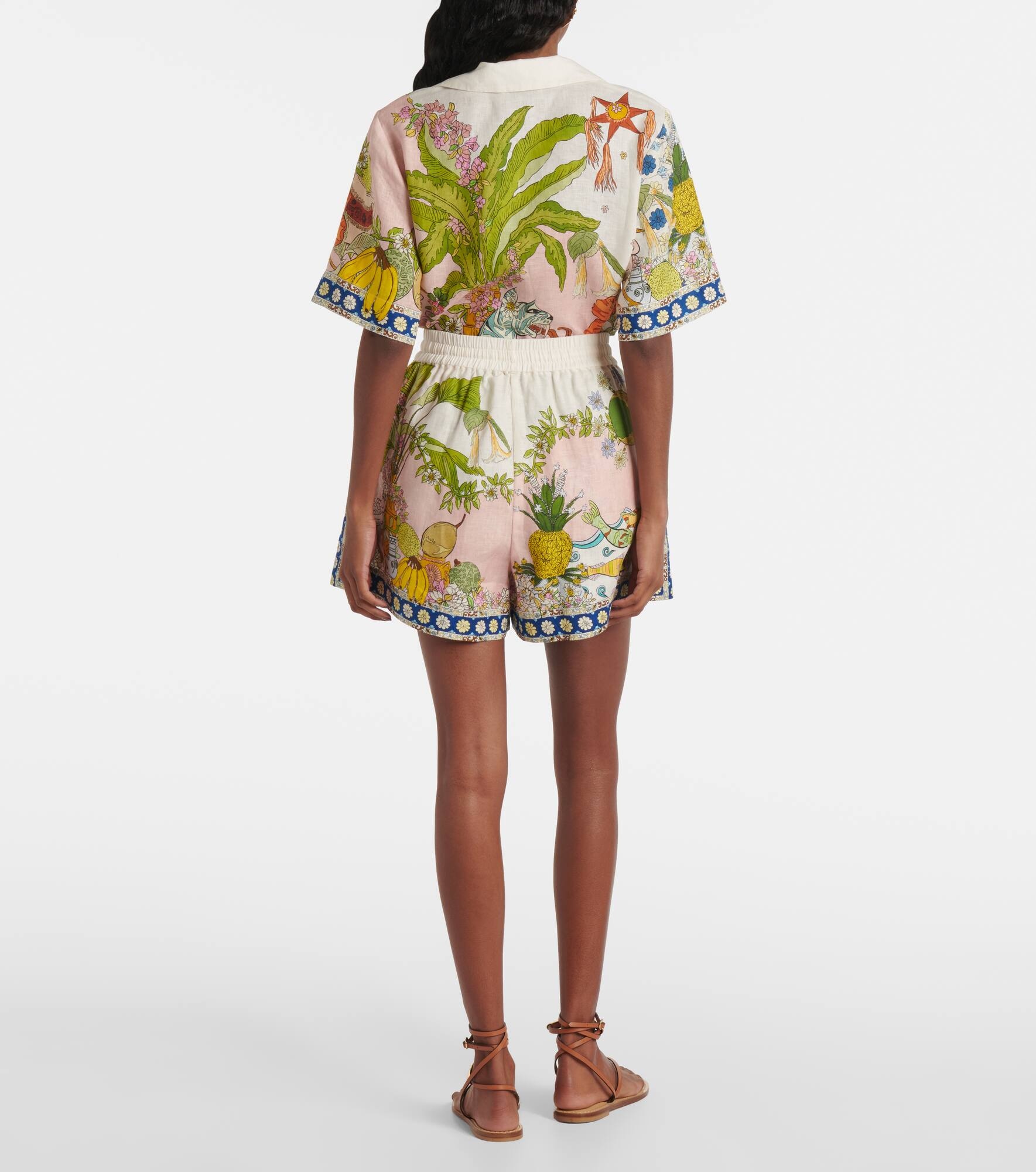 Hazel printed high-rise shorts - 3