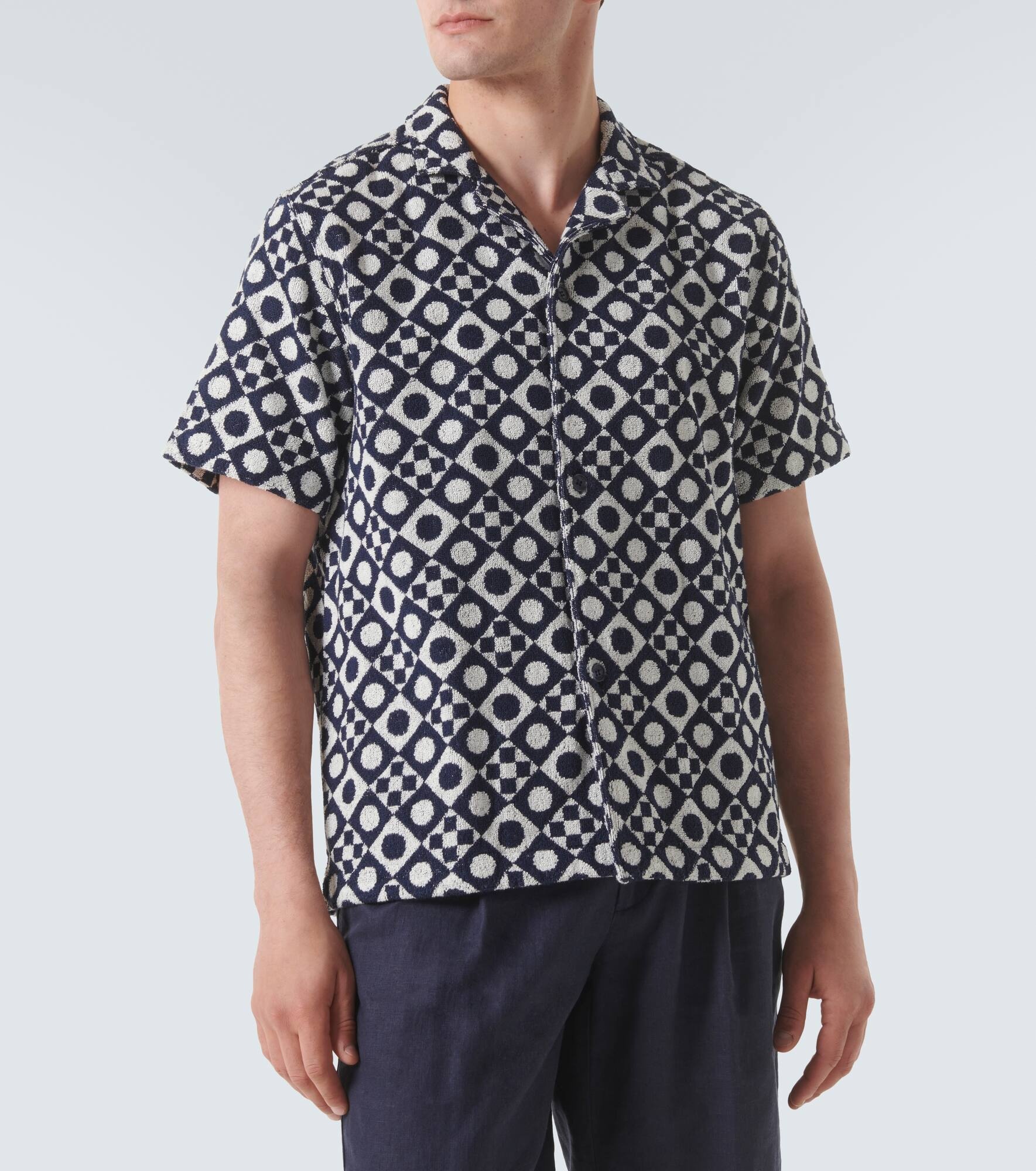 Howell printed cotton terry shirt - 3