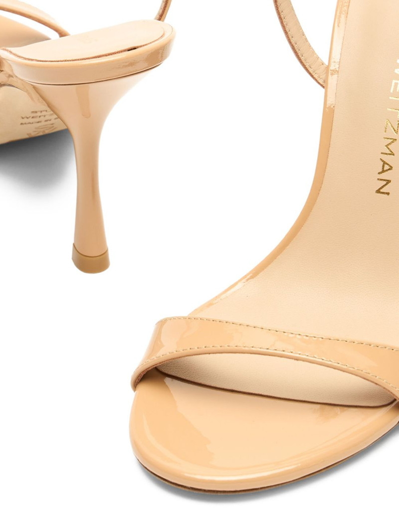 100mm 누드 랩 특허 가죽 샌들 4